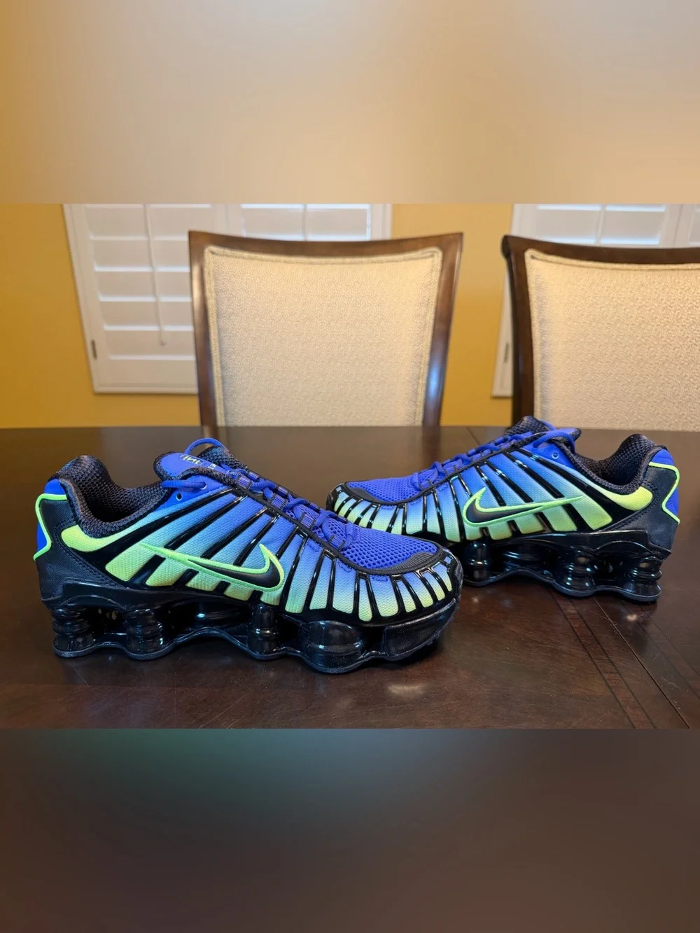New Nike Shox TL Blue Volt Sneakers Shoes Size US 7